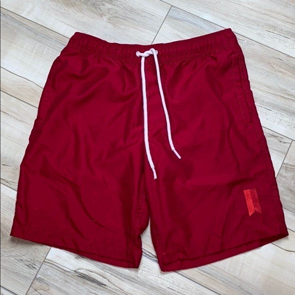 Amazon Essentials Swimtrunks Red Medium - image 1